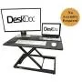 DeskDoc Premium Standing Desk Converter, 32in x 20in Workspace, Sit to Stand in Seconds, Adjust Height with Ease, Pre-Assembled, Strong and Sturdy Design, (Black)