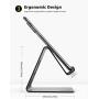 Lamicall Cell Phone Stand, Phone Dock: Cradle, Holder, Stand for Office Desk - Black