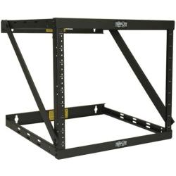 Tripp Lite 8U/12U/22U Expandable Wall-Mount 2-Post Open Frame Rack, Adjustable Network Equipment Rack, Switch Depth, 18'' Deep, 5 Year Warranty (SRWO8U22), black, 17.8 (8U) , 24.8 (12U), 42.3 (22U) x 20.11 x 18.24