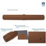 Leather Desk Pad 24'' x 17'', Vine Creations Office Desk Mat Waterproof Brown/Dark Gray, Smooth PU Leather Mouse Pad and Writing Surface, Top of Desks Protector, Dual-Sided Blotter Decor