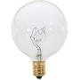 (Pack of 10) G16.5 Decorative (E12) Candelabra Base Globe Shape 120V G16 1/2 Light Bulbs (Clear, 25 Watt)