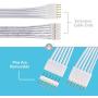 Litcessory Extension Cable for Philips Hue Lightstrip Plus (10ft, 1 Pack, White)