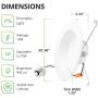 Sunco Lighting 4 Pack 5/6 Inch LED Recessed Downlight, Baffle Trim, Dimmable, 13W=75W, 5000K Daylight, 965 LM, Damp Rated, Simple Retrofit Installation - UL + Energy Star