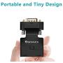 VGA to HDMI Adapter Converter with Audio,(PC VGA Source Output to TV/Monitor with HDMI Connector),FOINNEX Active Male VGA in Female HDMI 1080p Video Dongle adaptador for Computer,Laptop,Projector