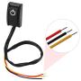 Qiilu DC 12V 200A Car DIY Switch Paste Type Sticky Button Switch ON/Off