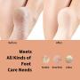 NågraCoola Electric Feet Callus Remover,Rechargeable Electronic Foot File|Callous Scrubber|Exfoliator| Grinder|Buffer|Smoother|Sander|Pedicure Kit,Professional Pedi Tool Best for Foot Care|Crack Heel