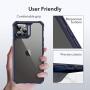 ESR Air Armor Series Case Compatible with iPhone 12 Pro Max 6.7-Inch [Shock Absorbing and Scratch Resistant] [Military Grade Protection] [Hard Back with Flexible Frame] - Transparent Blue