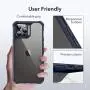 ESR Air Armor Series Case Compatible with iPhone 12 Pro Max 6.7-Inch [Shock Absorbing and Scratch Resistant] [Military Grade Protection] [Hard Back with Flexible Frame] - Transparent Blue