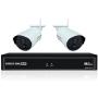 Night Owl WNVR201-42P-B 4 Channel 1080p Wireless Smart Security Hub with 2 x 1080p Infrared IP Cameras and 1 TB HDD, White