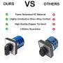 VictorsHome Changeover Switch LW28-32 3 Positions 12 Terminals Universal Rotary Cam Selector Latching Switches 690V 32A