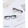 Cyxus Reading Glasses Blue Light Blocking Clear Lens Magnification Readers for Men Women