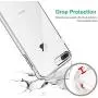 TENOC Phone Case Compatible for Apple iPhone 8 Plus and iPhone 7 Plus 5.5 Inch, Crystal Clear Ultra Slim Cases Soft TPU Cover Full Protective Bumper