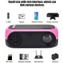 LED Projector,Portable Handheld Projector Mini HD 1080P Home Theater Projector,24-60 inch Projection Screen,for Family Entertainment(US)