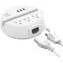 Nightstand Power Strip with USB - NTONPOWER 3 Outlets 3 USB Desktop Charging Station, 5ft Extension Cord with Switch Control and Phone/Tablet Holder for Home, Cruise Ship, Hotel and Office (White) Nightstand Power Strip with USB - NTONPOWER 3 Outlets 3 USB Desktop Charging Station, 5ft Extension Cord with Switch Control and Phone/Tablet Holder for Home, Cruise Ship, Hotel and Office (White)