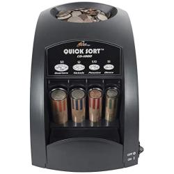 Royal Sovereign Electric Coin Sorter, Patented Anti-Jam Technology, 1 Row of Coin Sorting (CO-1000) , Black