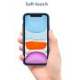 JETech Silicone Case for iPhone 11 (2019) 6.1-Inch, Silky-Soft Touch Full-Body Protective Case, Shockproof Cover with Microfiber Lining, Blue Cobalt