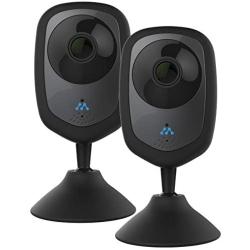 Momentum HD Wireless Indoor Home Security Camera with 2-Way Audio, Night Vision, Pet Monitor for iOS & Android (2 Pack) (Renewed)