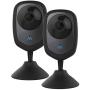 Momentum HD Wireless Indoor Home Security Camera with 2-Way Audio, Night Vision, Pet Monitor for iOS & Android (2 Pack) (Renewed)