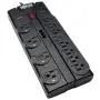 Tripp Lite 12 Outlet Surge Protector Power Strip, 8ft Cord, Right-Angle Plug, Tel/Modem Protection, RJ11, Black & 10 Outlet Surge Protector Power Strip, 8ft Cord, Tel/DSL Protection, RJ11,(TLP1008TEL)