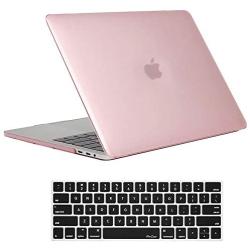 ProCase MacBook Pro 15 Case 2019 2018 2017 2016 Release A1990/A1707, Hard Case Shell Cover and Keyboard Cover for MacBook Pro 15'' (2019/2018/2017/2016) with Touch Bar & Touch ID -Clear Pink