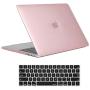 ProCase MacBook Pro 15 Case 2019 2018 2017 2016 Release A1990/A1707, Hard Case Shell Cover and Keyboard Cover for MacBook Pro 15'' (2019/2018/2017/2016) with Touch Bar & Touch ID -Clear Pink