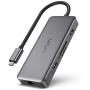VAVA USB C Hub, 8-in-1 USB C Adapter with 4K HDMI, 1Gbps RJ45 Ethernet Port, USB 3.0, SD/TF Card Reader, 100W PD Charging Port for MacBook/Pro/Air and Type C Windows Laptops