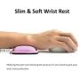 ProElife Premium Wrist Rest PU Leather Soft Wrist Support Pad for Office/Home/Business, Soft Cushion Memory Foam Interior Pain Relief Wrist Pad for Keyboard/Laptop/Computer, 16.5-inch (Pink)