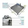 Adam Equipment CPWplus 150M Floor Scale, 330lb/150kg Capacity, 0.1lb/50g Readability
