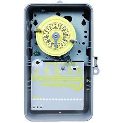 Intermatic T104P DPST Time Clock, 24 Hour, 208V to 277V, Grey