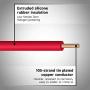 30 ft 10 Gauge High Temperature Wire 150 Degrees C Rated. UL and CSA Rated Silicone Rubber Insulated Cable Black and Red 15 ft of Each Color, Made in USA (30FT 10g Silicone Wire)