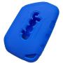 Qty(2) Alegender Silicone 4-Btn Flip Key Cover Fob Case Skin Remote Jacket Protector for 2018 2019 Jeep Wrangler JL JLU Rubicon 2020 Jeep Gladiator JT OHT1130261 Black Blue