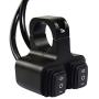 12v 16A Waterproof Motorcycle ATV 7/8inch Handlebar Double Control Kill Button Switch Headlight Turn Signal Light High/Low Beam ON Off On Switches CNC Aluminium Alloy