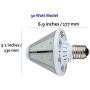 6,000 Lumen LED High Bay Bulb – 50 Watt LED retrofit Bulb- 5000K White -- 50 Watt - E26 or 39 LED Reversible High Bay or Post Light Bulb - UL + DLC