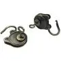 Hyamass 3pcs Vintage Antique Style Mini Archaize Padlocks Key Lock with Keys (Brass)