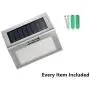 [Pack of 8] F-TECK Outdoor Stainless Steel LED Solar Step Light Wireless Super Bright Modern White Lamp Waterproof Lighting for Deck, Staircase, Walkway, Patio, Garden, Yard Auto On/Off Dusk to Dawn