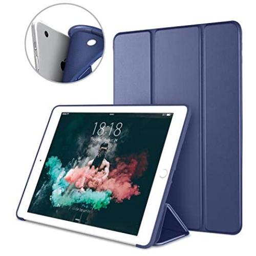 DTTO iPad Air 1st Edition Case, (NOT for iPad Air 2 and Air 3) Ultra Slim Lightweight Smart Trifold Stand with Flexible Soft TPU Back Cover [Auto Sleep/Wake], Navy Blue