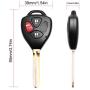 VOFONO New Entry Remote Key Fob Fit for Toyota Rav4 2006-2010/Scion XB 2008-2013 Vehicles That Use HYQ12BBY with 4D67 Chip (2 Pack)