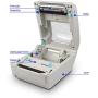 TEROW T9210 USB Desktop Thermal Label Printer 4X6 Barcode Printer 110mm Wide Adjustable 180mm/s High-Speed Printing Direct Thermal Printer for Label/Filing/Mailing/Home/Office Compatible with Windows