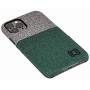 Dockem iPhone 11 Pro Wallet Case: Built-in Metal Plate for Magnetic Mounting & 2 Credit Card Holder Slots (5.8'' Luxe M2 Synthetic Leather, Green and Grey)