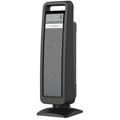 Lasko Digital Ceramic Tower Heater with Save-Smart Control, Gray