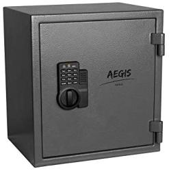 AEGIS 1.04 cu.ft Fireproof Safe Electronic Security Safe Box-Safes and Lock Boxes, Money Box, for Home Hotel Office Cash Jewelry,Battery and Keys Included