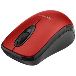 Amazon Basics Wireless Computer Mouse with USB Nano Receiver - Red