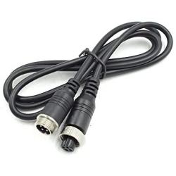 Hxchen 1M/3FT Car 4-Pin Aviation Video Extension Cable for CCTV Rearview Camera Truck Trailer Camper Bus Motorhome Vehicle Backup Monitor Waterproof Shockproof System