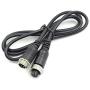Hxchen 1M/3FT Car 4-Pin Aviation Video Extension Cable for CCTV Rearview Camera Truck Trailer Camper Bus Motorhome Vehicle Backup Monitor Waterproof Shockproof System