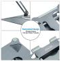 Urmust Laptop Notebook Stand Holder, Ergonomic Adjustable Ultrabook Stand Riser Portable Compatible with MacBook Air Pro, Dell, HP, Lenovo Light Weight Aluminum Up to 15.6''(Bluish Gray)
