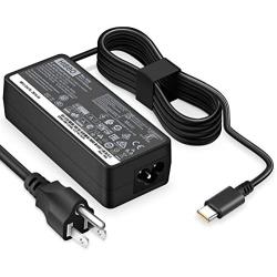 USB-C Laptop Charger 65W 45W for Lenovo Chromebook 100e 300e 500e C330 S330 ThinkPad T480 T480s T580 T580s E480 E580 Yoga A485 T490S T590 C930 C940 13 IdeaPad 730s AC Adapter Power Supply