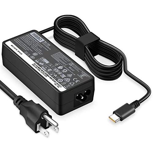 USB-C Laptop Charger 65W 45W for Lenovo Chromebook 100e 300e 500e C330 S330 ThinkPad T480 T480s T580 T580s E480 E580 Yoga A485 T490S T590 C930 C940 13 IdeaPad 730s AC Adapter Power Supply