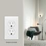 ENERLITES - FBA_8821-W Enerlites Duplex Wall Plates Kit , model 8821-W Home Electrical Outlet Cover, 1-Gang Standard Size, Unbreakable Polycarbonate Material, White - 10 pack