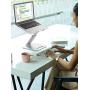 Laptop Stand for Desk, Height Adjustable up to 20'' Sit to Stand Ergonomic Computer Stand, Laptop Riser Laptop Holder, Tall Laptop Stand for MacBook, Laptops 10-17'', Silver