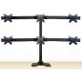 EasyMountLCD EZM Deluxe Hex Monitor Mount Stand Free Standing with Grommet Mount Option Supports up to 6 28'' (002-0023)
